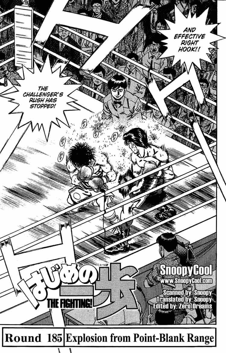 Hajime no Ippo: Fighting Spirit, Chapter 185 image 01